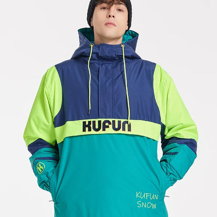 Kufun Ski Wear Snowboard Adult Men Woman Waterproof Snow Suit Hoodies Coat Pants Winter Outdoor Oversize Jacket Purple Warm Blue