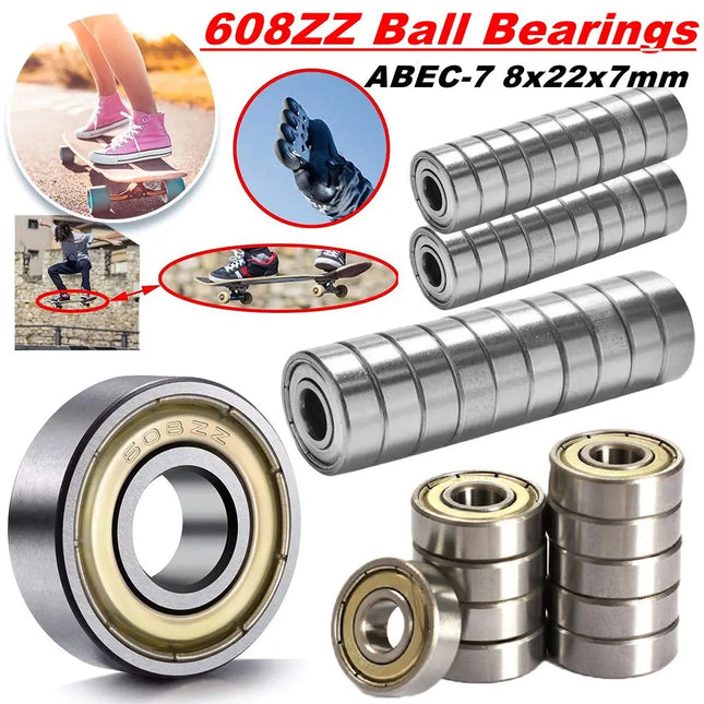 Ball Bearing ABEC-7 High-carbon Steel Double Shielded 10-40pcs