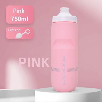 ThinkRider Bicycle Water Bottle  Large Capacity, Plastic, Portable, for MTB & Road Cycling