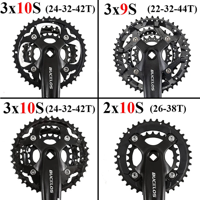 BUCKLOS 104/64 BCD Bicycle Chainring 22T-44T for 9S/10S MTB