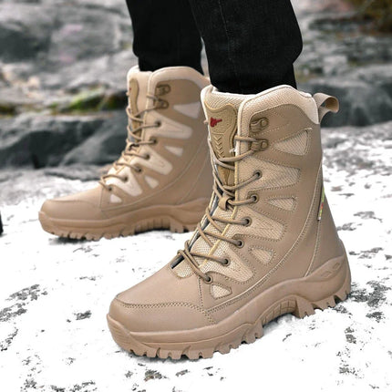 New Men Tactical Boots Waterproof Hunting Hiking Shoe Lace Up Desert Unisex Army Boot Male Women Brand Motorcycle Climbing Shoe