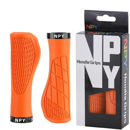MTB Rubber Lock-On Bicycle Grips  Shockproof & Anti-Slip