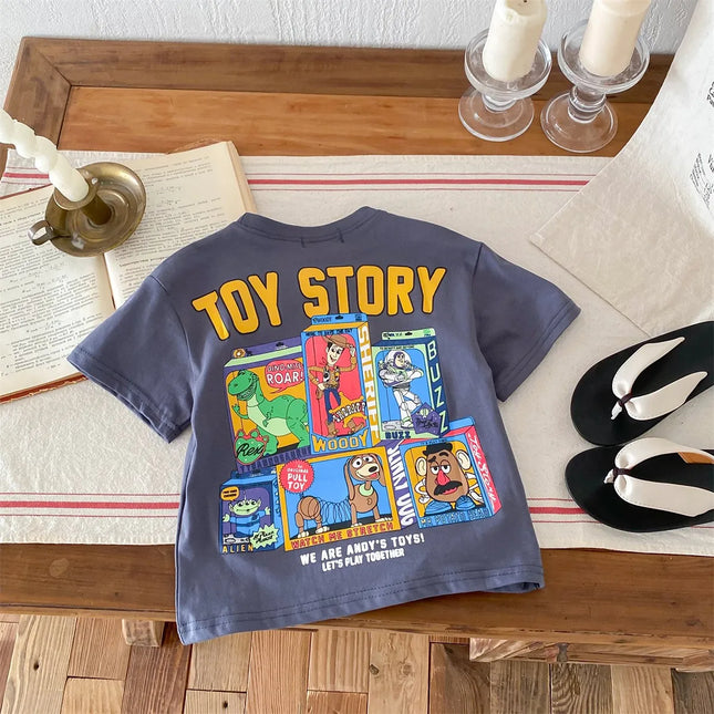 Mickey Mouse Kids T-Shirt: Summer Cartoon Print, Short Sleeve Crewneck for Boys