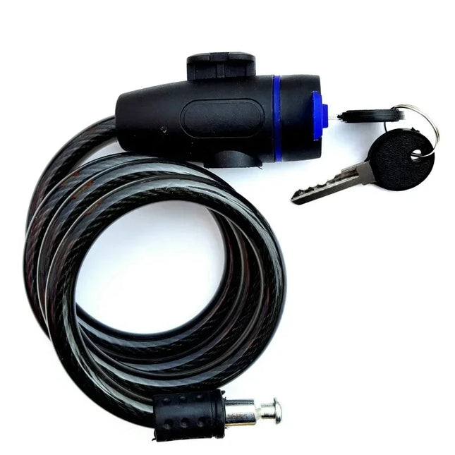 Heavy Duty Motorcycle Chain Lock with 2 Keys - Anti-Theft Metal Bike Lock for Maximum Security