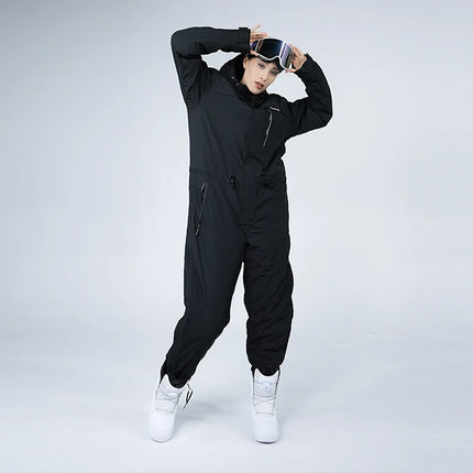 Ski Suit Cold-Proof Men's and Women's One-Piece Outdoor Waterproof Windproof Snowboarding Suit горнолыжный костюм мужской