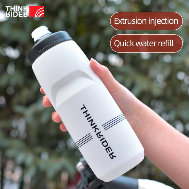 ThinkRider Bicycle Water Bottle  Large Capacity, Plastic, Portable, for MTB & Road Cycling