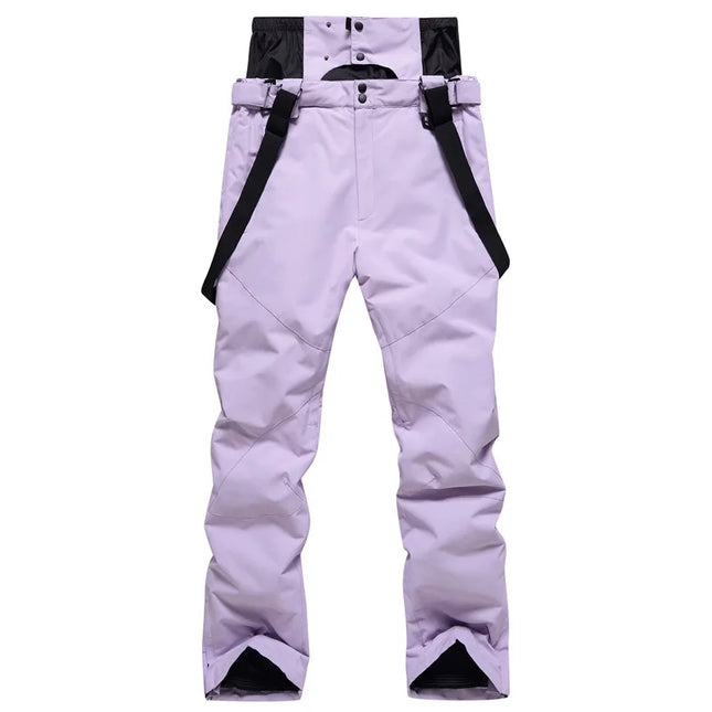 High-Quality Windproof Waterproof Double Layer Winter Ski Pants Snowboarding Trousers