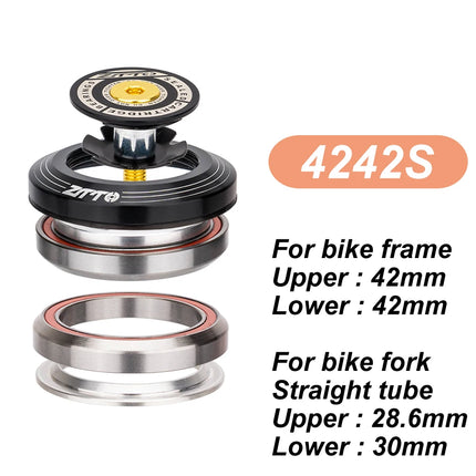 ZTTO MTB Road Bicycle Headset CNC 1 1/8"-1 1/2" Tapered 28.6 Fork Bearing