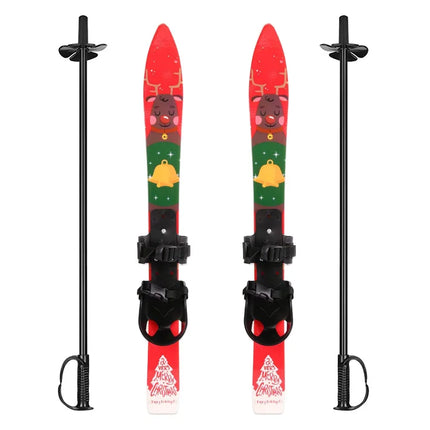 Лыжи Primary Ski Double Board Children's Plastic Snowboard Outdoor Snow Leisure Sports Supplies Sled горные лыжи