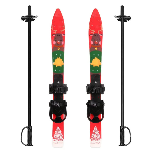 Лыжи Primary Ski Double Board Children's Plastic Snowboard Outdoor Snow Leisure Sports Supplies Sled горные лыжи