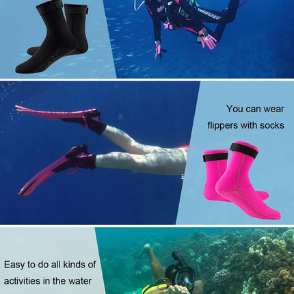 3mm Neoprene Non-slip Diving Socks for Swimming, Surfing & Snorkeling