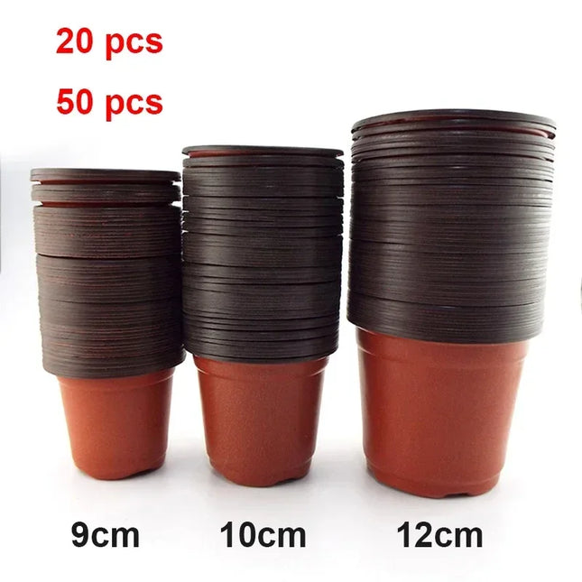 Durable Plastic Nursery Pots  Grow Box & Transplant Tray.