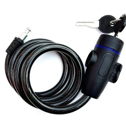 Heavy Duty Motorcycle Chain Lock with 2 Keys - Anti-Theft Metal Bike Lock for Maximum Security