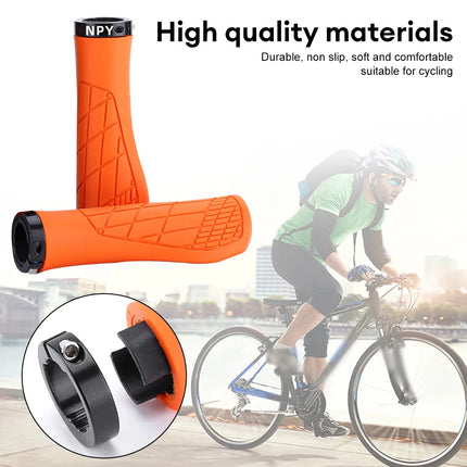 MTB Shockproof Anti-Slip Lockable Bicycle Grips  Ergonomic Rubber Ball Handle