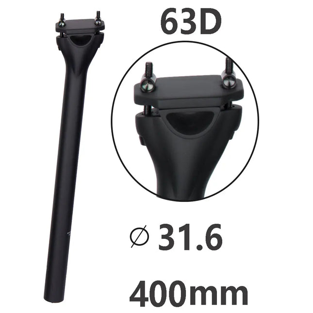 ELITA ONE MTB Carbon Fiber Seat Post 27.2/30.9/31.6mm UD Matte