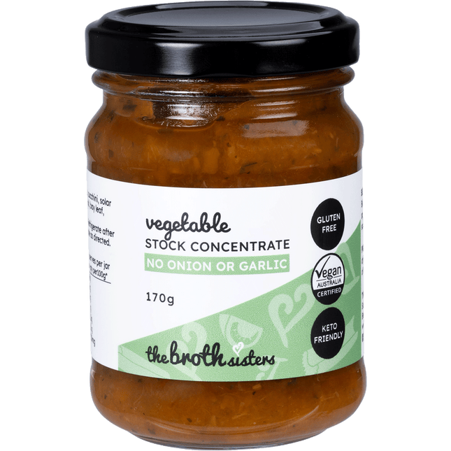 The Broth Sisters Vegetable Stock Concentrate No Onion or Garlic 170g