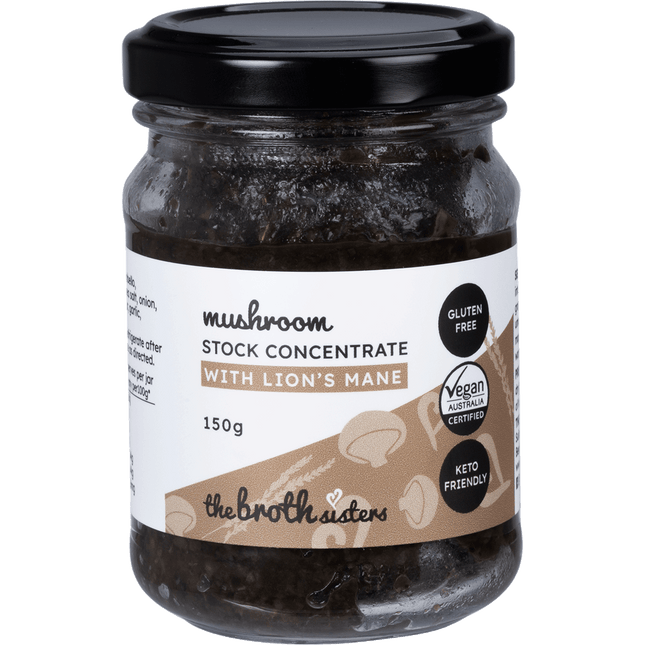 The Broth Sisters Mushroom Stock Concentrate with Lions Mane 150g