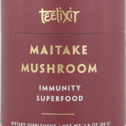 TEELIXIR ORGANIC MAITAKE MUSHROOM POWDER IMMUNITY SUPERFOOD G/F 50G