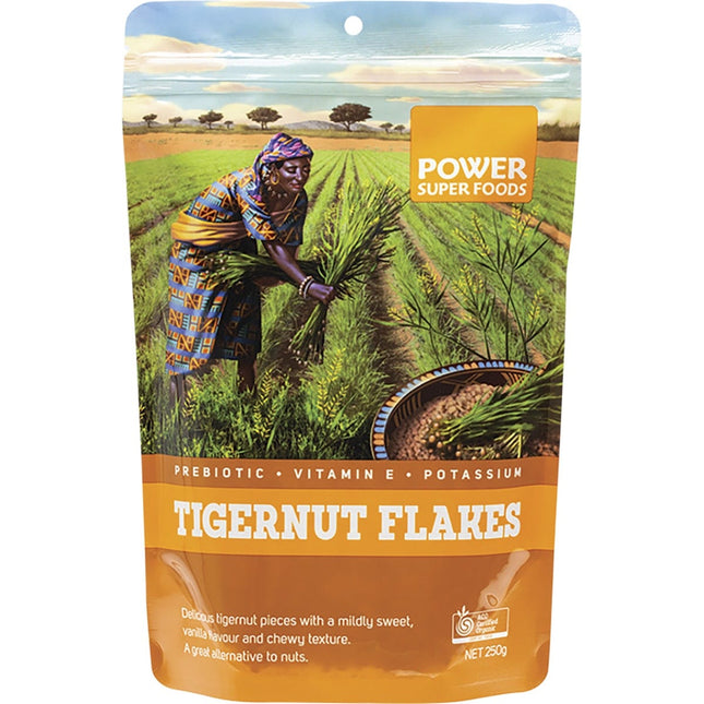 Power Super Foods - Tigernut Flakes Certified Organic  - 250g