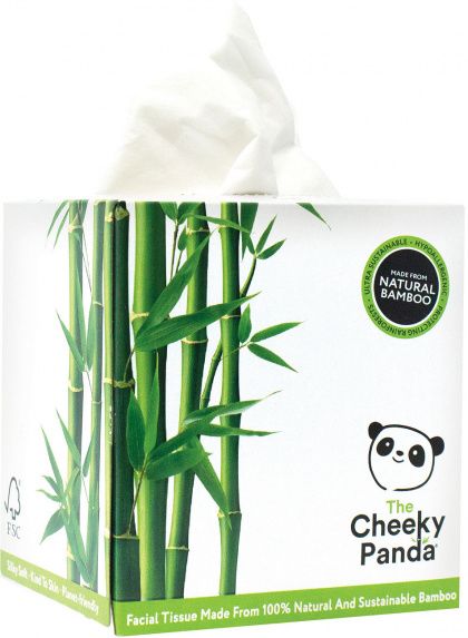THE CHEEKY PANDA FACIAL TISSUE CUBE BOX 56 SHEETS