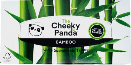 THE CHEEKY PANDA FACIAL TISSUE FLAT BOX 80 SHEETS