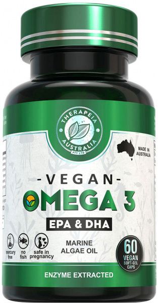 THERAPEIA AUSTRALIA OMEGA 3 (MARINE ALGAE OIL EPA & DHA) 60 VEGAN SOFT-GEL CAPS