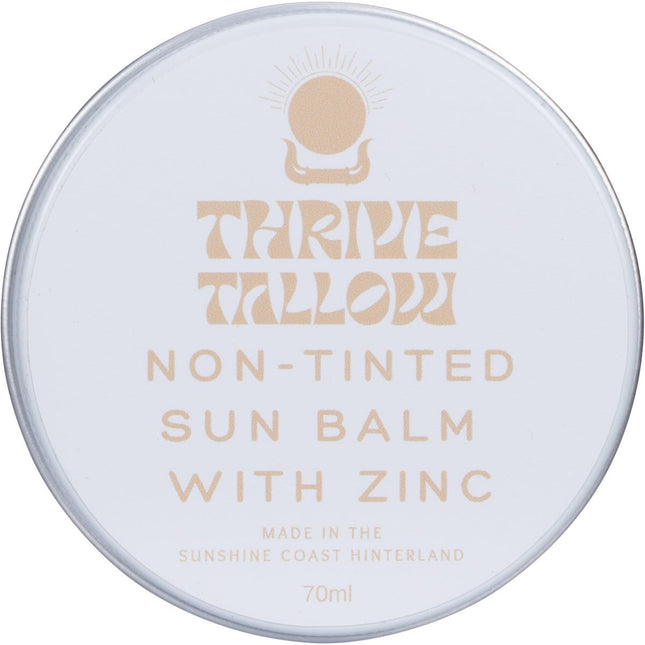 THRIVE TALLOW Non Tinted Sun Balm with Zinc 70ml | Body Lotion