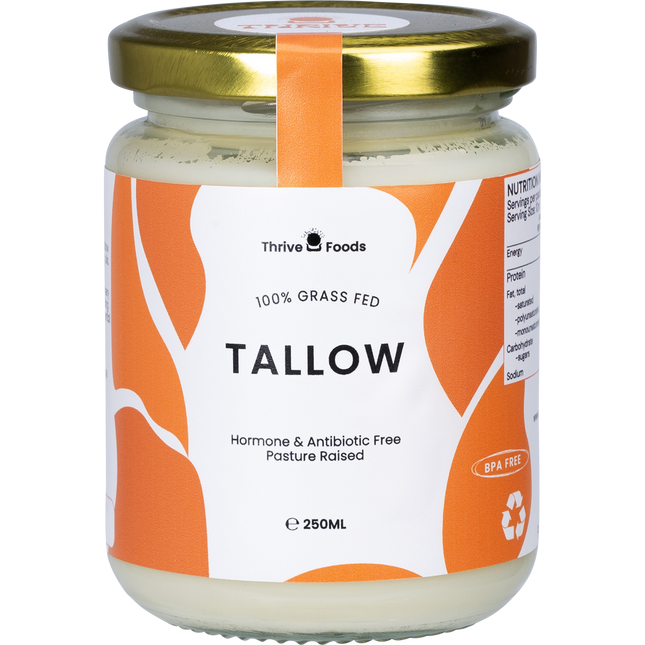 Thrive Tallow 100% Grass Fed Tallow 250ml