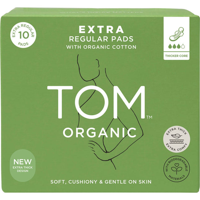 TOM Organic - Pads Extra Regular - 4x10pk