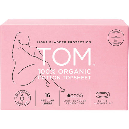 TOM ORGANIC Maxi Pads Regular, 14 Pack 4x16pk | Personal Wipe