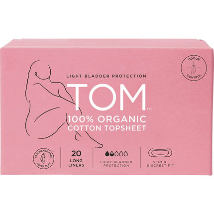 TOM ORGANIC Maternity Pads Wingless 4x8pk 4x20pk | Personal Wipe