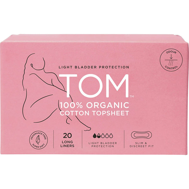 TOM ORGANIC Maternity Pads Wingless 4x8pk 4x20pk | Personal Wipe