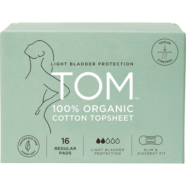 TOM ORGANIC Pads Light Bladder Protection Regular 4x16pk | Toothpaste