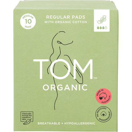 TOM ORGANIC Pads Regular 6x10pk | Oral Care
