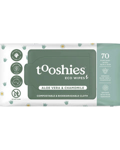 TOOSHIES Eco Baby Wipes Aloe Vera & Chamomile 70pk | Vitamin Supplement