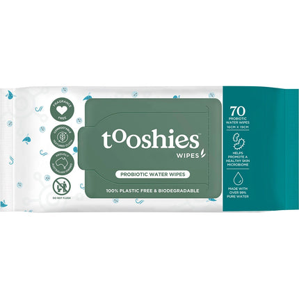TOOSHIES Probiotic Water Wipes 70pk | Grains & Pasta