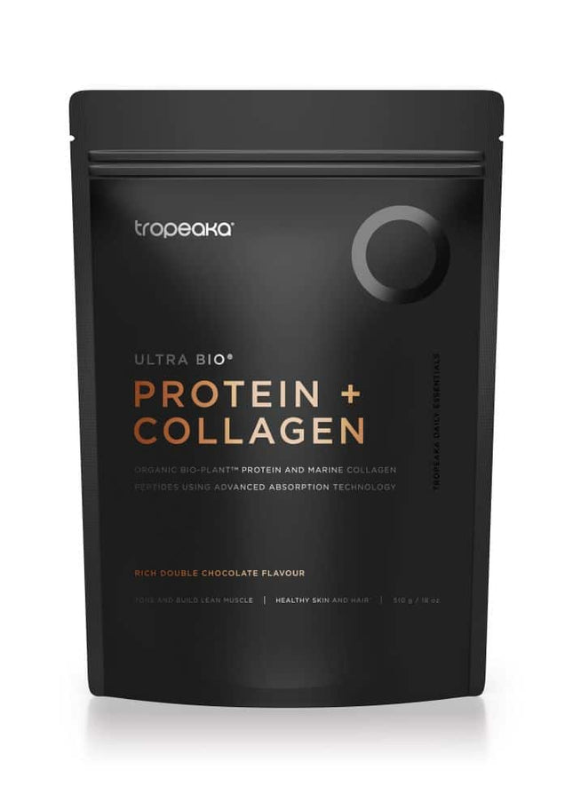 TROPEAKA PROTEIN + COLLAGEN DOUBLE CHOC POWDER G/F 510G