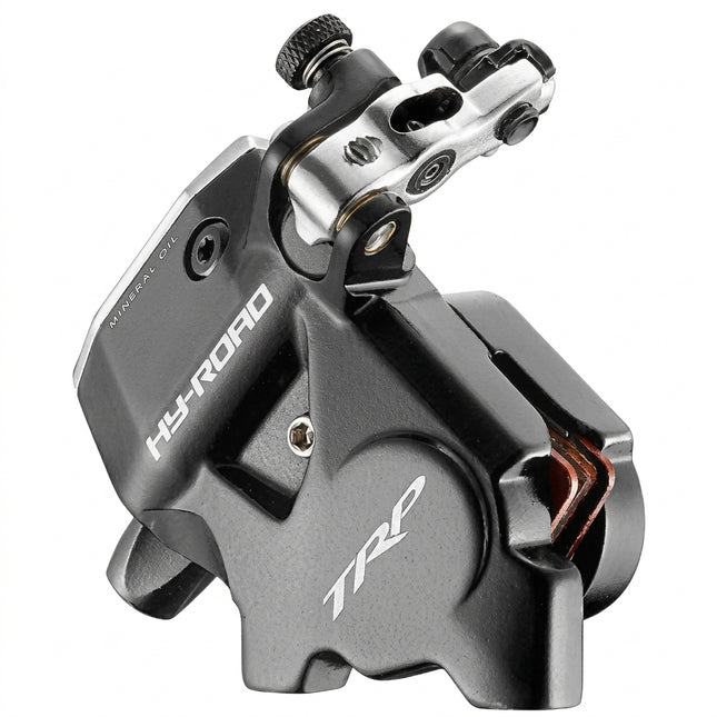 TRP HY-RD Cable Actuated HYDRAULIC Disc Brake Caliper Black. Flat Mount. for ROAD & CX, Front or Rear. does NOT include rotor
