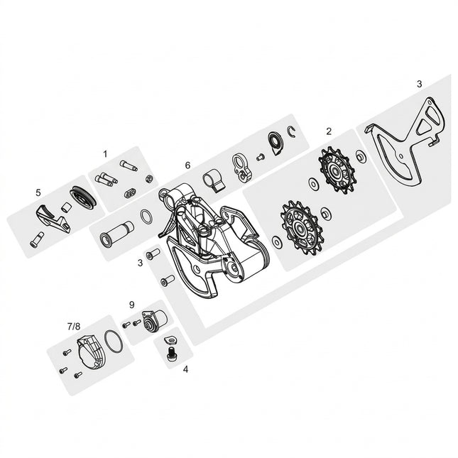 TRP B-screw/Limit screw replacement kits, for EV12 RD-M9050