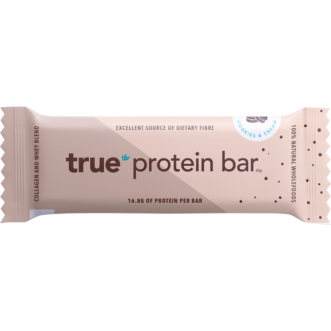 True Protein Protein Bar Cookies & Cream 12 x 63g