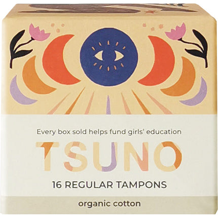 TSUNO Organic Cotton Tampons Regular 16pk | Protein Powder