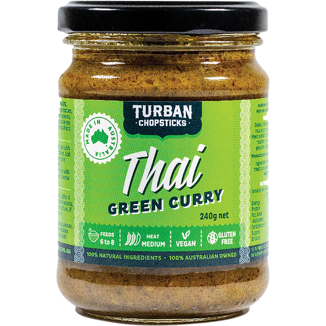 Turban Chopsticks Thai Green Curry Paste 240g