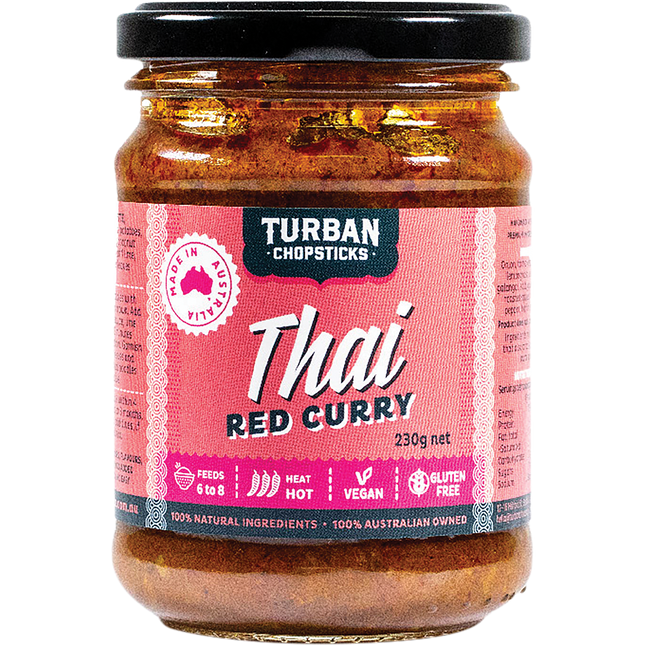 Turban Chopsticks Thai Red Curry Paste 230g