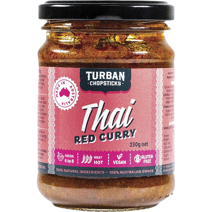 TURBAN CHOPSTICKS Curry Paste Thai Red Curry 230g | Sauce & Condiment