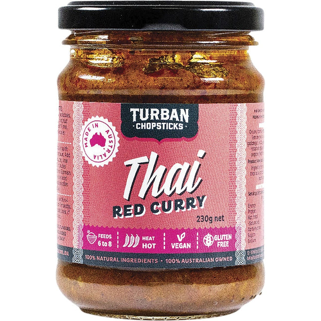 TURBAN CHOPSTICKS Curry Paste Thai Red Curry 230g | Sauce & Condiment