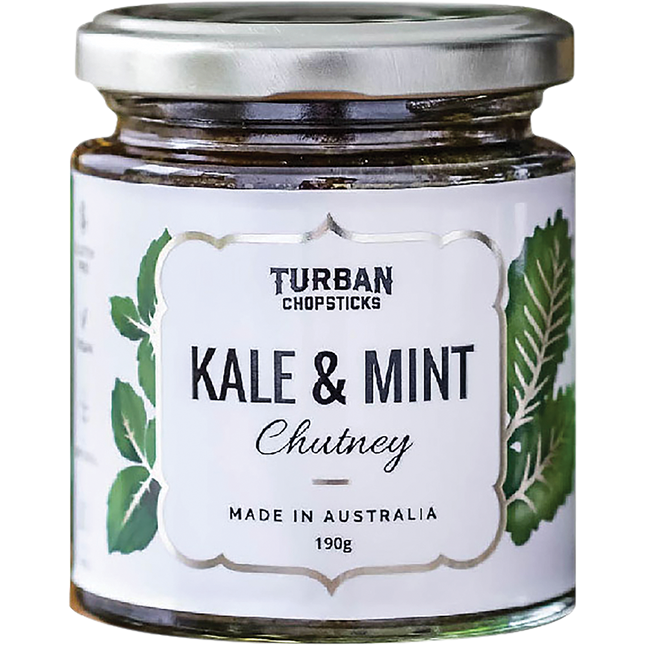 Turban Chopsticks Chutney Kale & Mint 190g