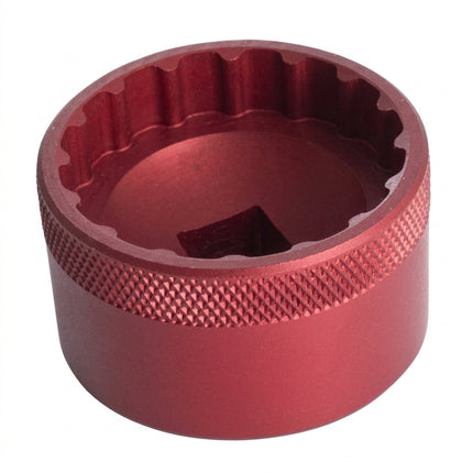 UNIOR - Bottom Bracket Socket, 16 Notch, Anodized Red 627623