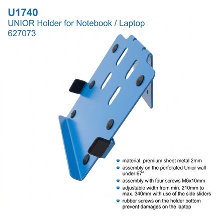 Unior Holder for notebook/laptop display 627073 for professional and safe storage of your computer device