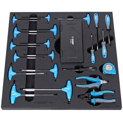 Unior Professional Tray GENERAL TOOLS, qty 22 tools in total - workshop starter set 628624 quality guaranteed