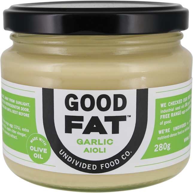 Undivided Food Co Good Fat Garlic Aioli 6 x 280g